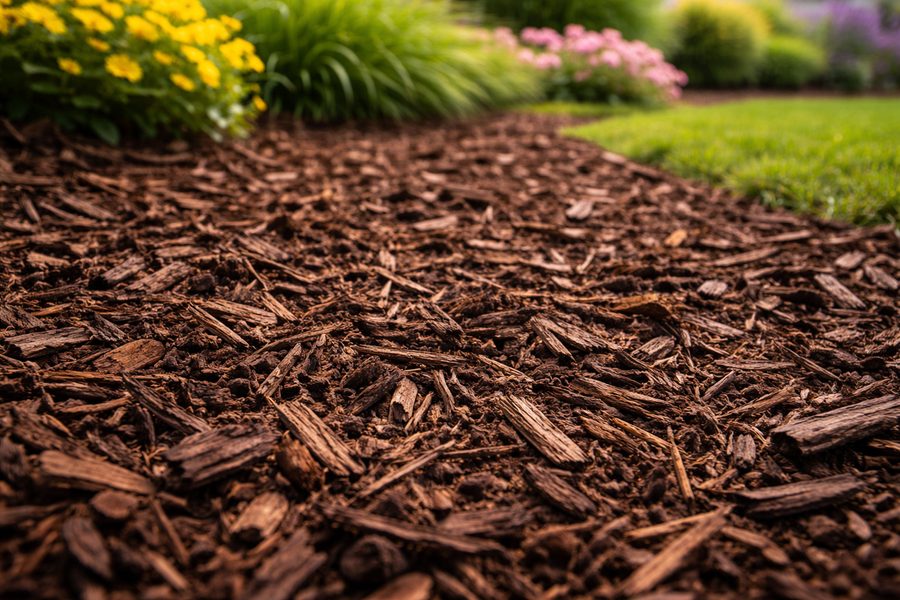 Mulching and bed care